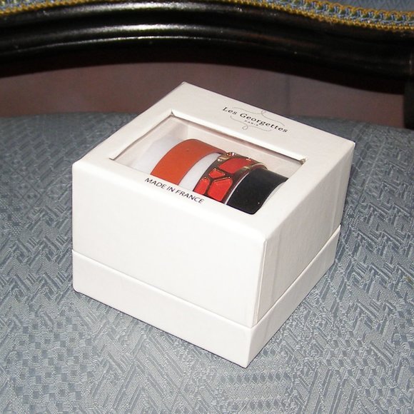 NEW Bracelet set by Les Georgettes 6 colors bands - Picture 2 of 9